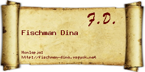 Fischman Dina névjegykártya